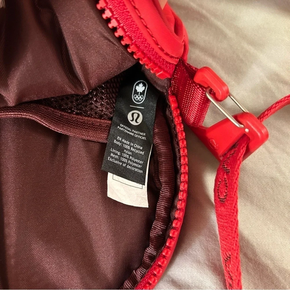 Lululemon Team Canada 22 Future Legacy Crossbody Bag in Crimson Red